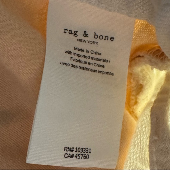 rag & bone Cailyn high-rise cargo jeans Cream women’s size 28 - Picture 8 of 8